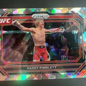 Panini Prizm UFC Prizms Silver #87 Paddy Pimblett cracked ice